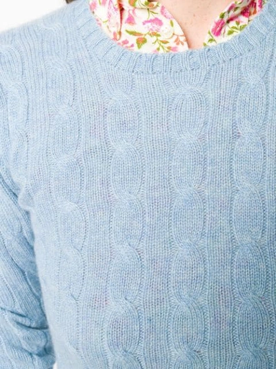Shop Polo Ralph Lauren Fine Knit Sweatshirt In Blue