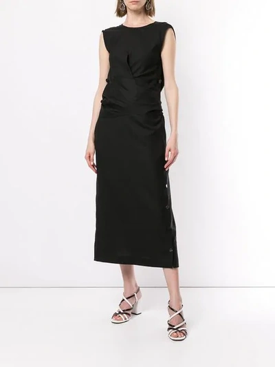 Shop Eudon Choi Alexia Dress In Black