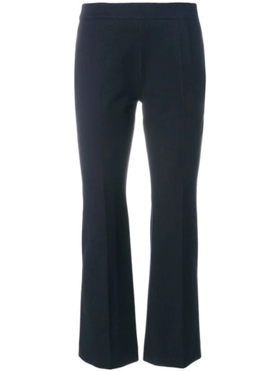 Shop Incotex Cropped Tailored Trousers - Blue