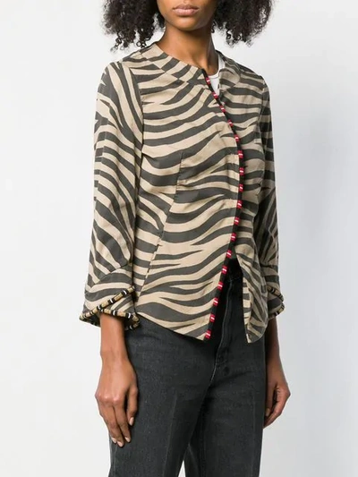 Shop Bazar Deluxe Zebra Jacket - Neutrals