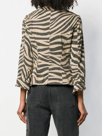 Shop Bazar Deluxe Zebra Jacket - Neutrals