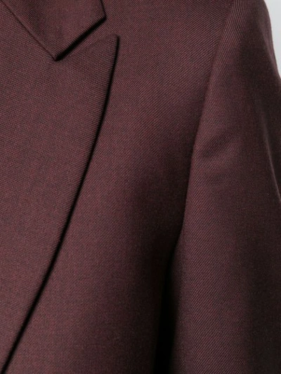 Shop Victoria Victoria Beckham Slim Blazer In Mahogany