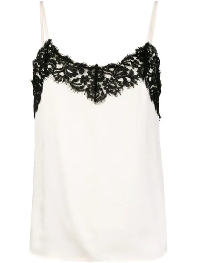 Shop Giacobino Lace Trim Cami - White