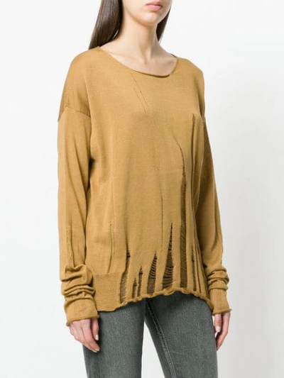 Shop Serien Umerica Serien°umerica Laddered Sweater - Brown