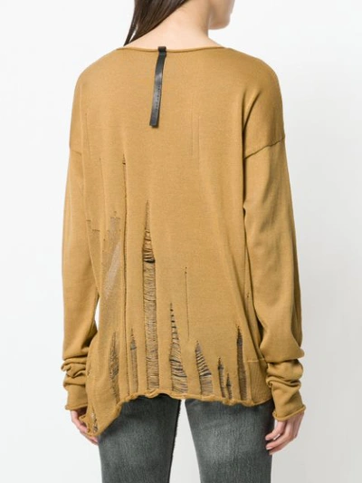 Shop Serien Umerica Serien°umerica Laddered Sweater - Brown