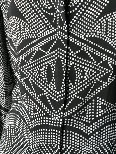 Shop Antonio Berardi Geometric Print Shirt In Black