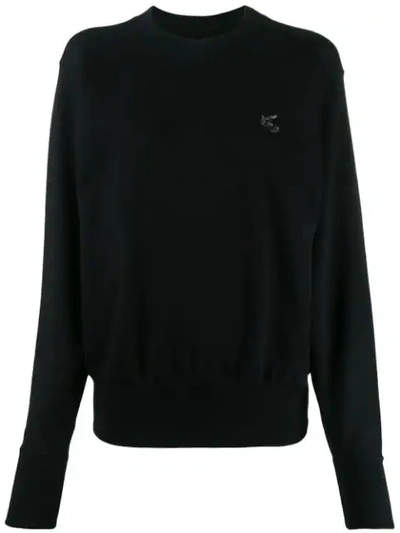 Shop Vivienne Westwood Anglomania Logo Patch Sweatshirt In Black