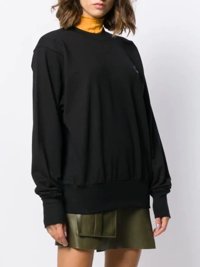 Shop Vivienne Westwood Anglomania Logo Patch Sweatshirt In Black
