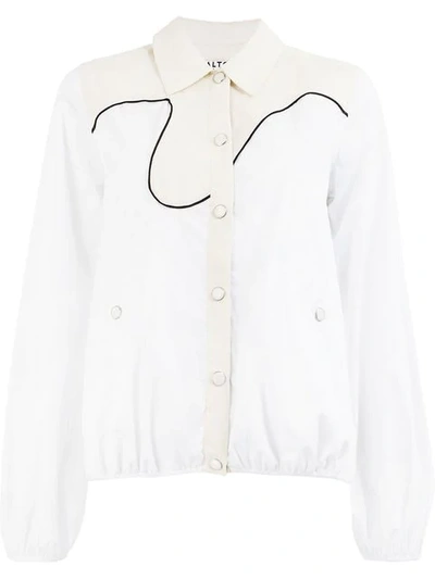 Shop Aalto Wave Panel Blouse - White