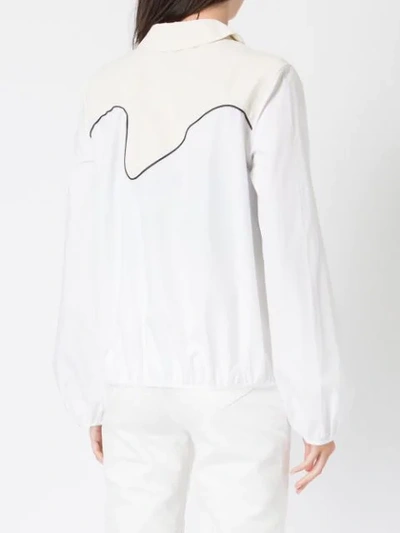 Shop Aalto Wave Panel Blouse - White