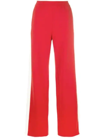 Shop Ben Taverniti Unravel Project Side Stripe Track Pants In Red