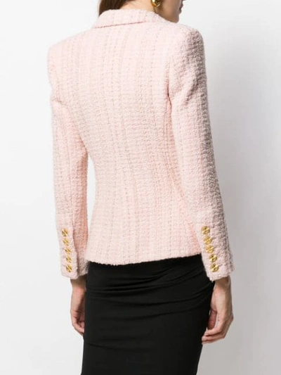 Shop Alexandre Vauthier Tweed Blazer In Pink