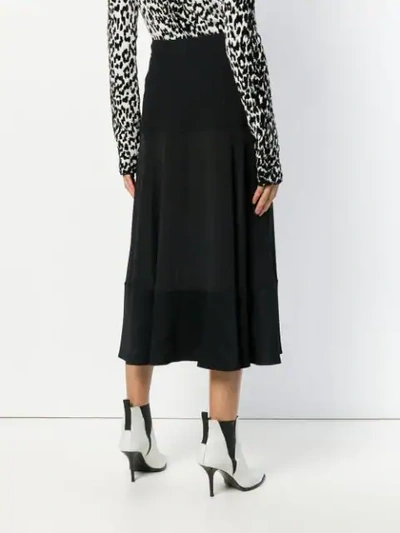 Shop Givenchy Ring Zip Midi Skirt In Black