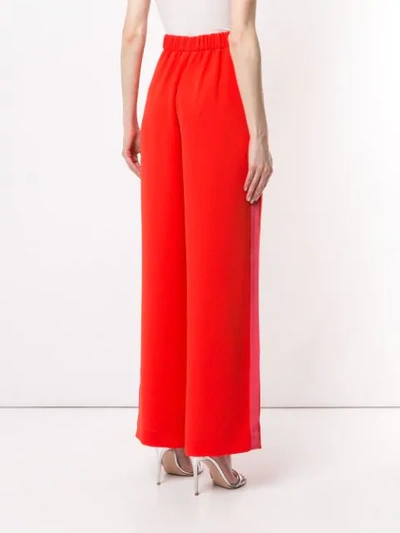 Shop Layeur High-waisted Trousers In Red