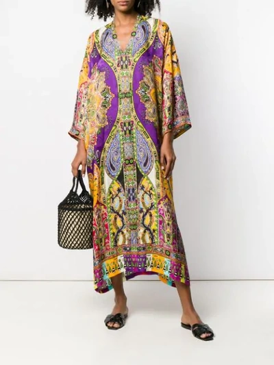 ETRO PAISLEY PRINT KAFTAN - 橘色