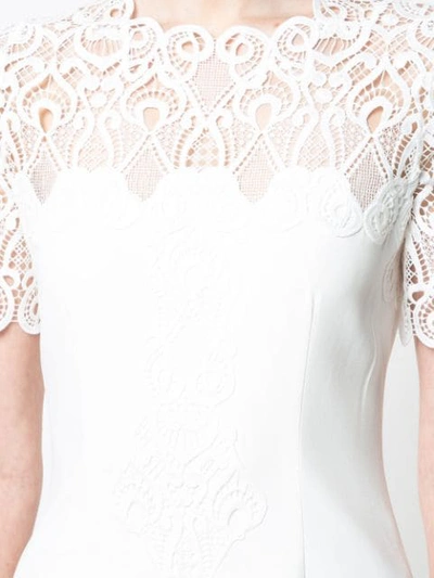 Shop Jonathan Simkhai Tiered Lace Dress - White