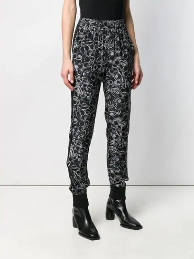 Shop A.f.vandevorst Printed Tapered Trousers In Black