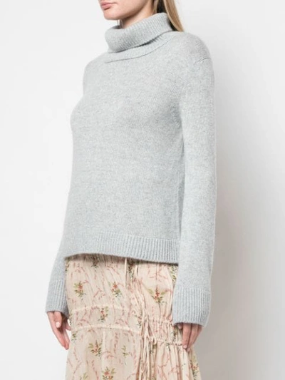Shop Brock Collection Rollneck Cashmere Sweater In Grey
