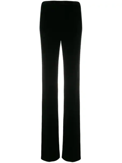 MIU MIU LONG STRAIGHT-LEG TROUSERS - 黑色