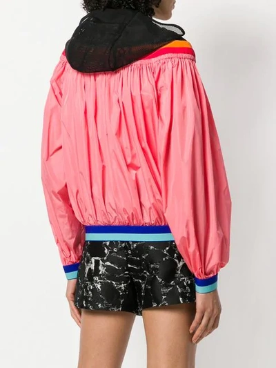 Shop No Ka'oi Colour-block Zipped Jacket In Pink