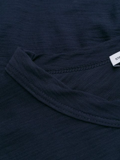 James Perse Round Neck Shortsleeved T-shirt In Blue