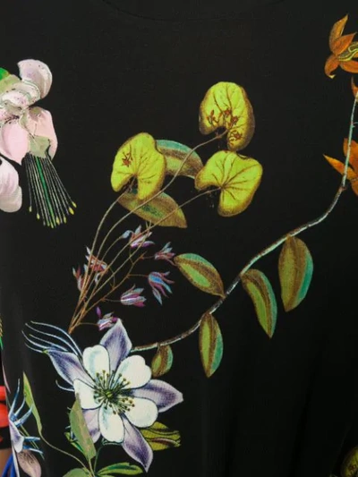 Shop Etro Floral Print Blouse In Black