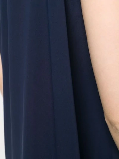 Shop Lauren Ralph Lauren Deannie One-shoulder Gown In Blue