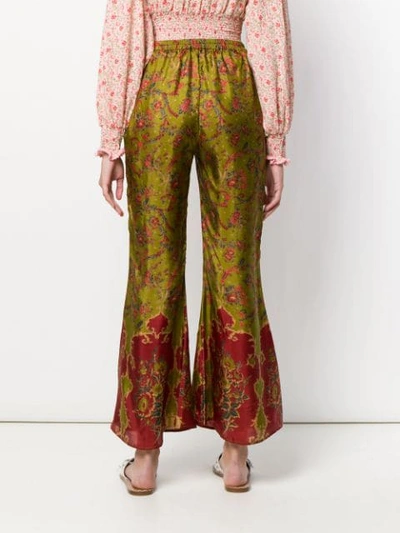 Shop Mes Demoiselles Django Flared Trousers - Green