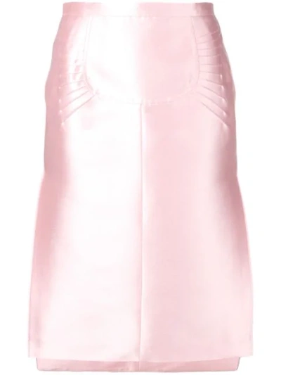 Nº21 HIGH SHINE SKIRT - 粉色