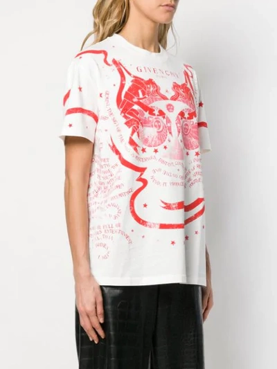 Shop Givenchy Astrology Print T In White
