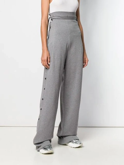 Shop Diesel Red Tag High-waisted Trousers In Grey