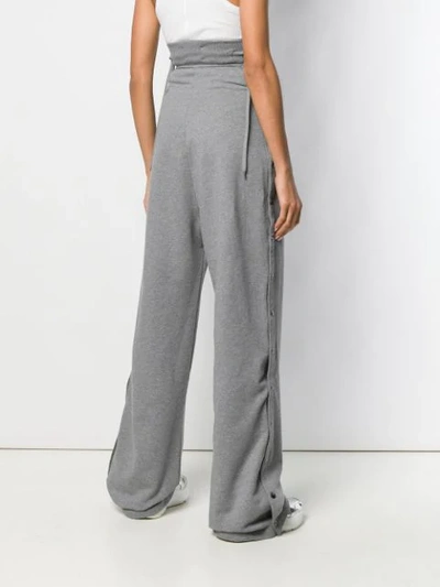 Shop Diesel Red Tag High-waisted Trousers In Grey