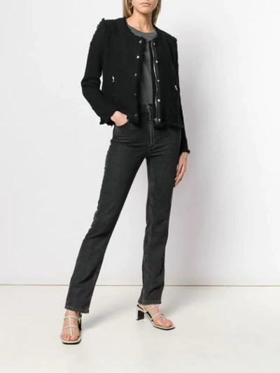Iro Button-up Jacket In Black