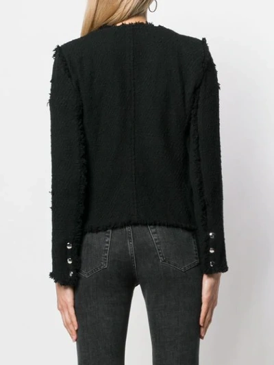 Iro Button-up Jacket In Black