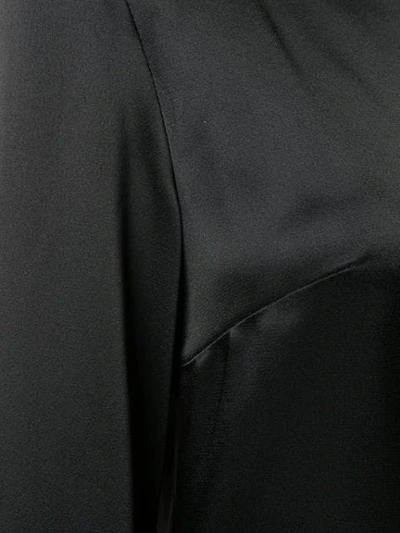 Shop David Koma Circle Trim One Shoulder Blouse In Black