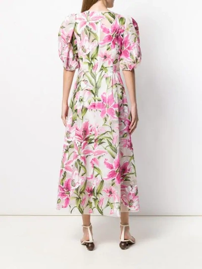 Shop Dolce & Gabbana Lily Tea Dress In Pink