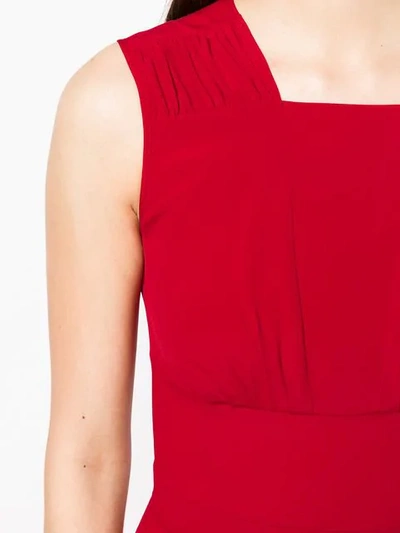 Shop N°21 Pleated Detail Dress In Red