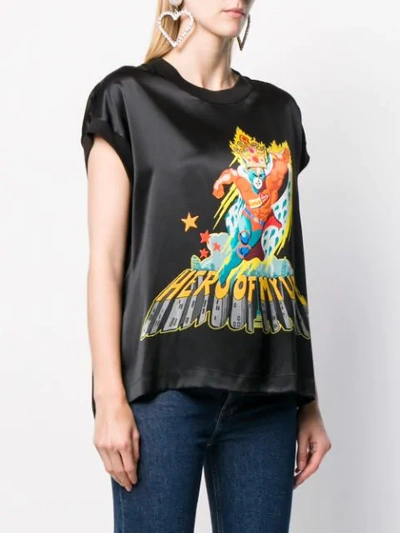 Shop Dolce & Gabbana Hero Of My Life T-shirt In Black
