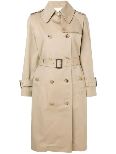 Shop Mackintosh Belted Trench In Neutrals