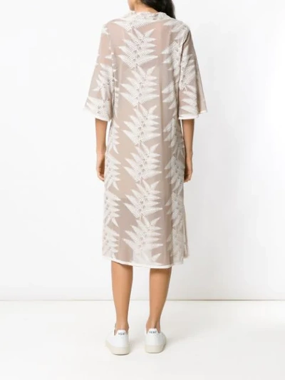 Shop Alcaçuz Midi Flamboyant Dress In Neutrals