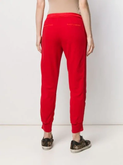 Shop Andrea Ya'aqov Drawstring Track Pants In Red