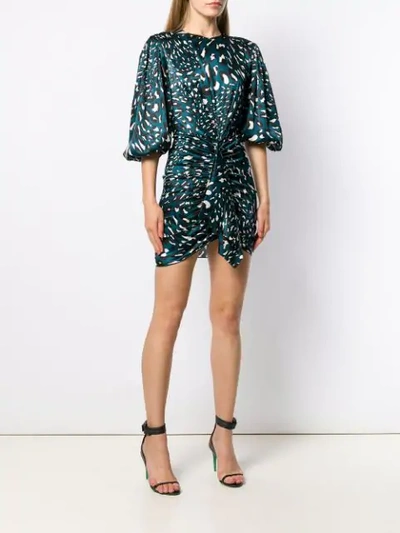 ALEXANDRE VAUTHIER LEOPARD PRINT MINI DRESS - 蓝色