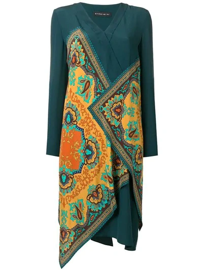 Shop Etro Paisley Print Dress In Green