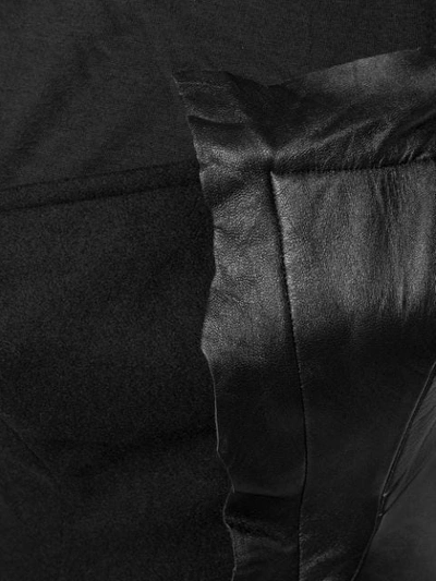 Shop Yohji Yamamoto Panelled Bodice Dress In Black