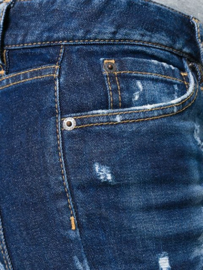 Shop Dsquared2 Medium Waist Twiggy Jeans In Blue