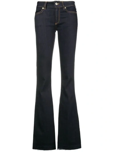 Shop Dondup Flared Jeans In Blue