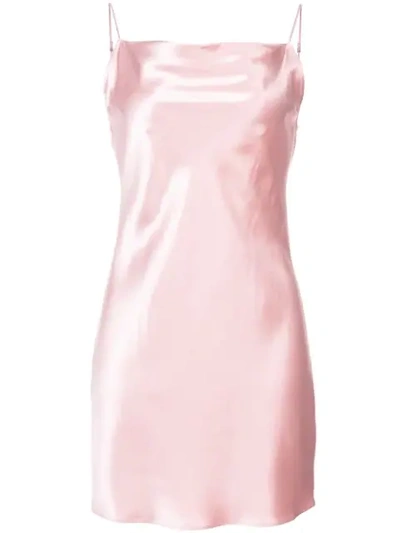 Shop Fleur Du Mal Cowl Neck Slip Dress In Pink