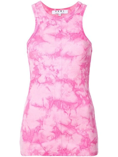 Shop Proenza Schouler Pswl Tie Dye Tank In Pink