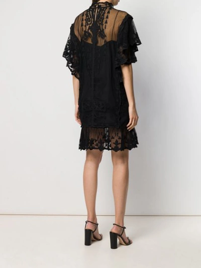 Shop Isabel Marant Satia Lace Dress In 01bk  Black