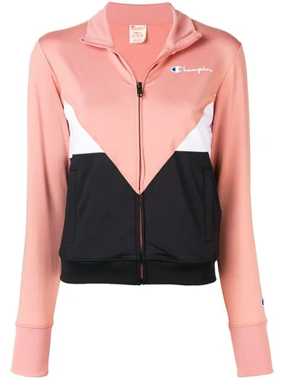 Shop Champion Full Zip Sweater - Pink